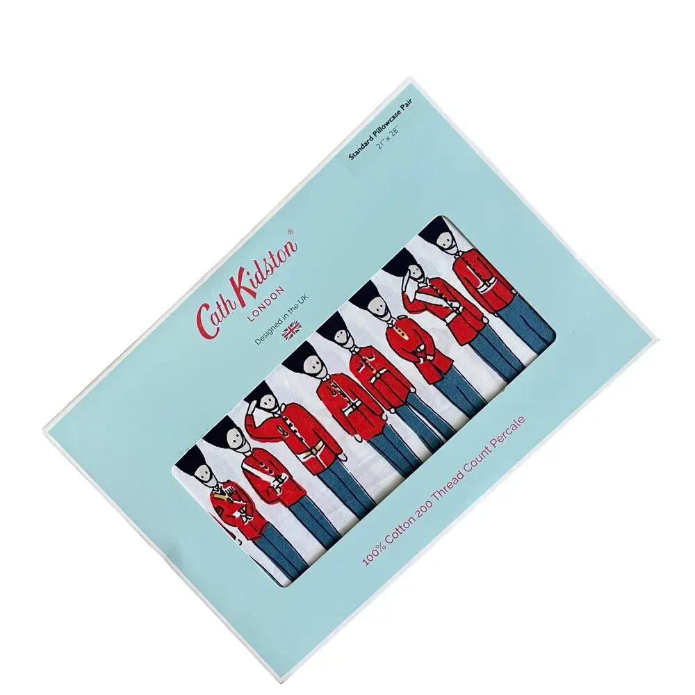 Cath Kidston London Guard Soldiers Christmas Nutcracker 2 Standard Pillowcases